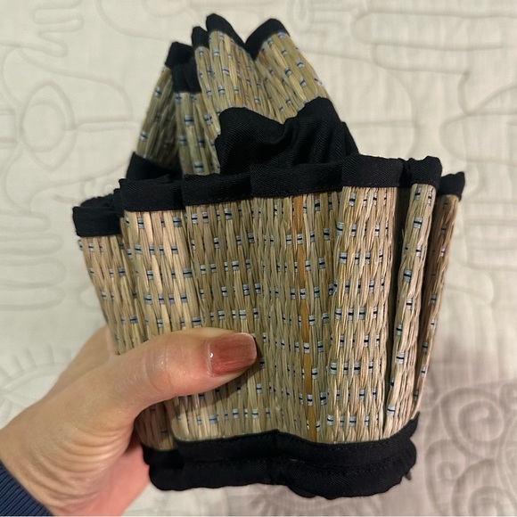 NEW Lorna Murray Ubud Island Capri Hat Black Natural Sz L Packable - Picture 5 of 8